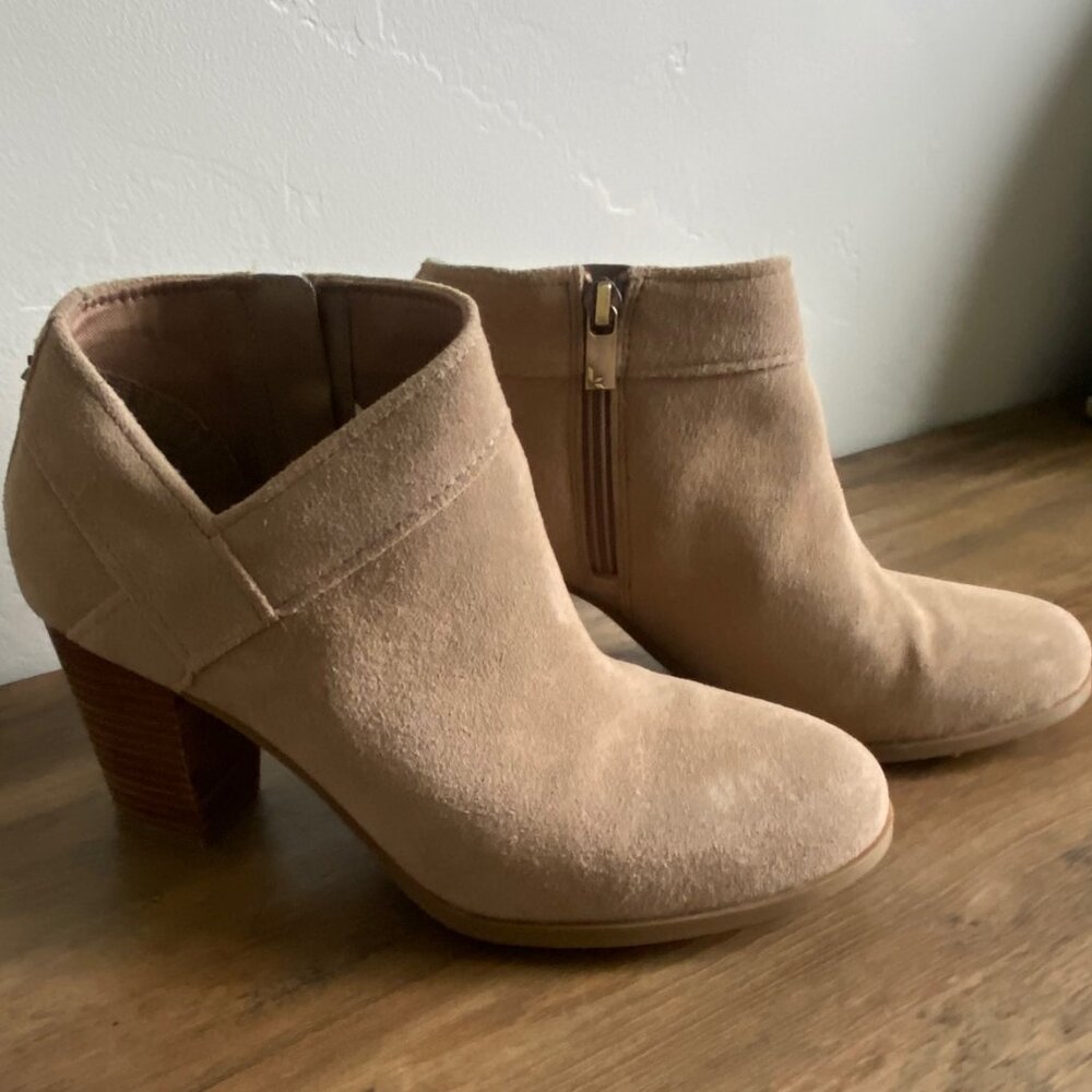 Koolaburra by UGG Women's Suede Ankle Booties, Size 8.5, Tan